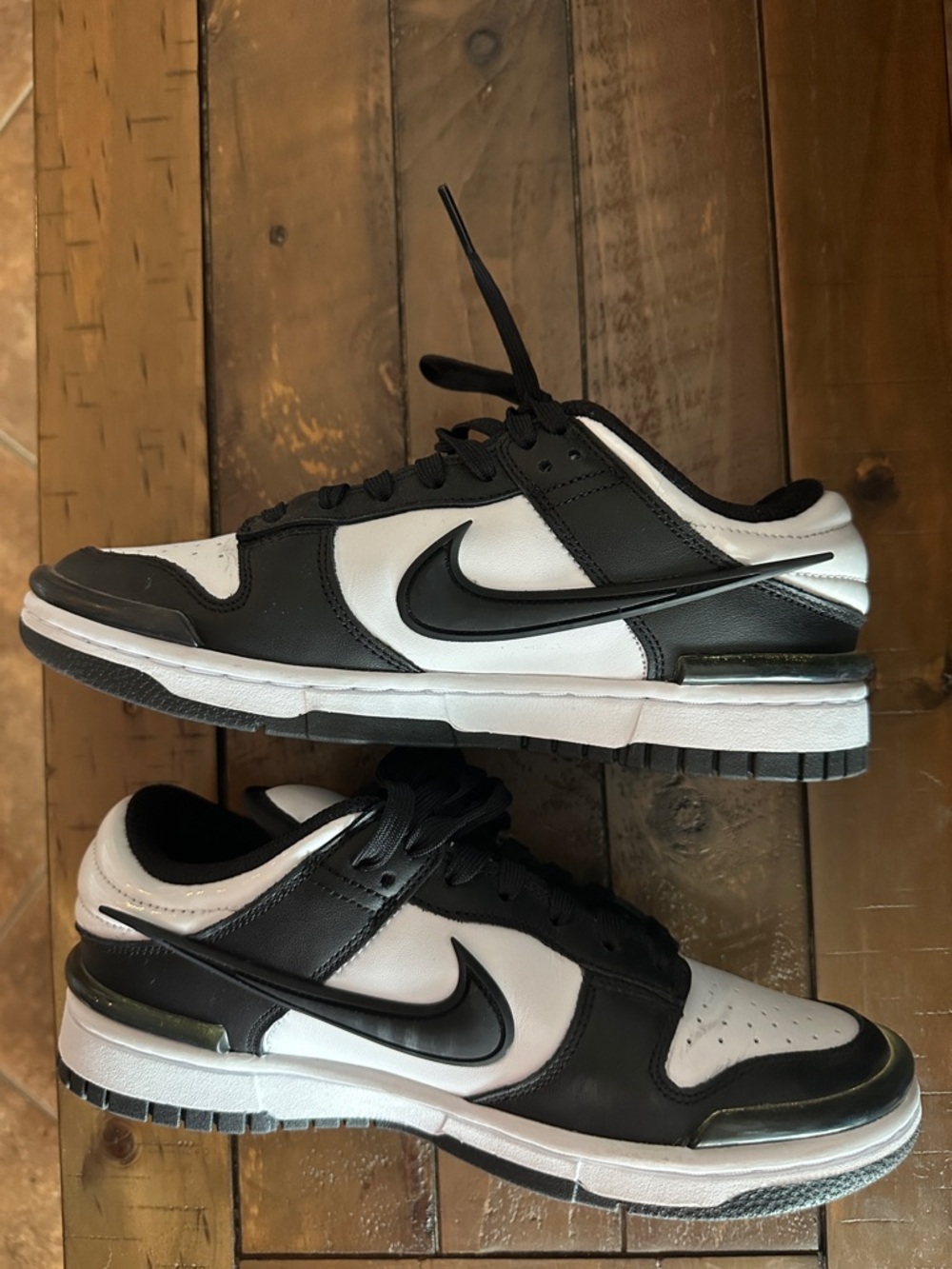 NWOB  Nike Dunk Low Twist Black and White Sneakers